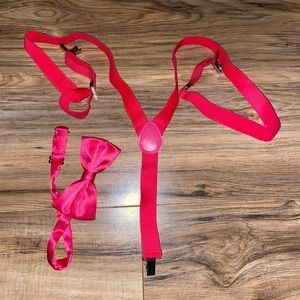 Suspender and bow tie